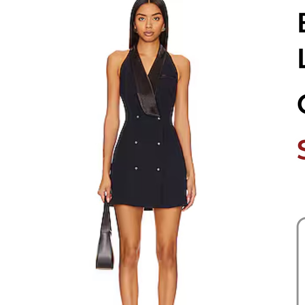 Lovers + Friends Black Mini Dress NWT